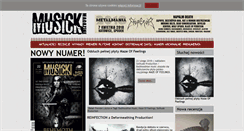 Desktop Screenshot of musickmagazine.pl